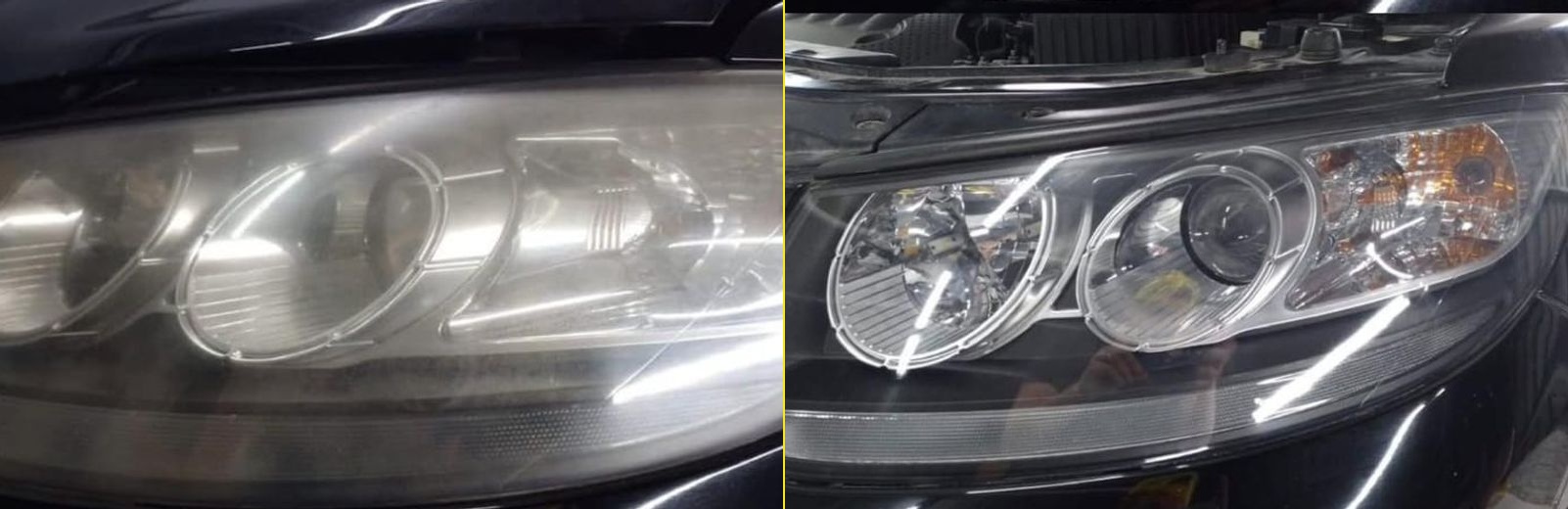 Antes e Depois: Troca de lente amarelada por nova em policarbonato na Pagani Custom